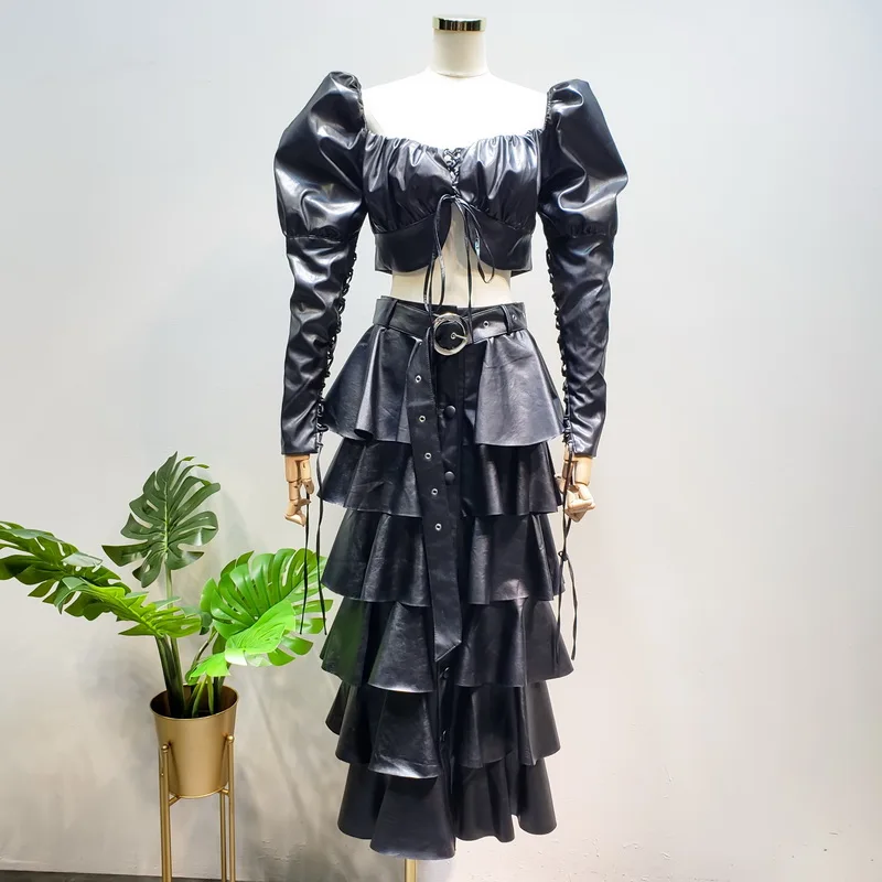 2019 осень и зима новый лист лотоса кружева темперамент длинный отрезок тонкая