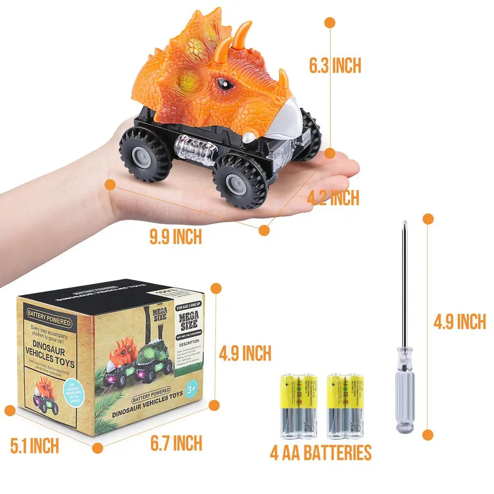 

Creative Children'S Dinosaur Inertia Car Children'S Model Toy Monster Car Dinosaur Toy Car Model Exquisite Gift