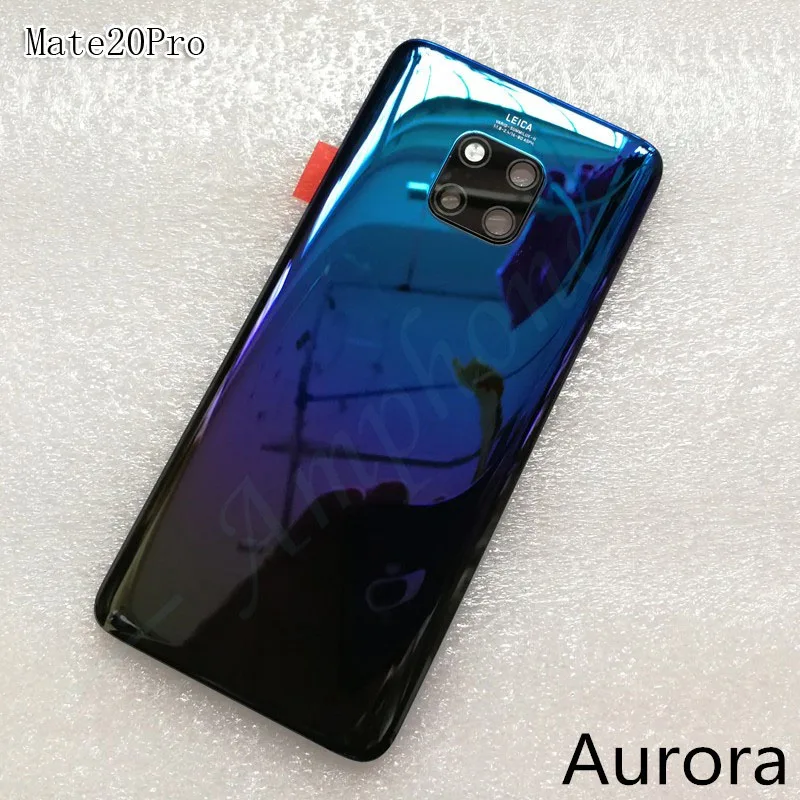 Оригинальная задняя крышка из закаленного стекла для Huawei Mate 20 Pro запасные части