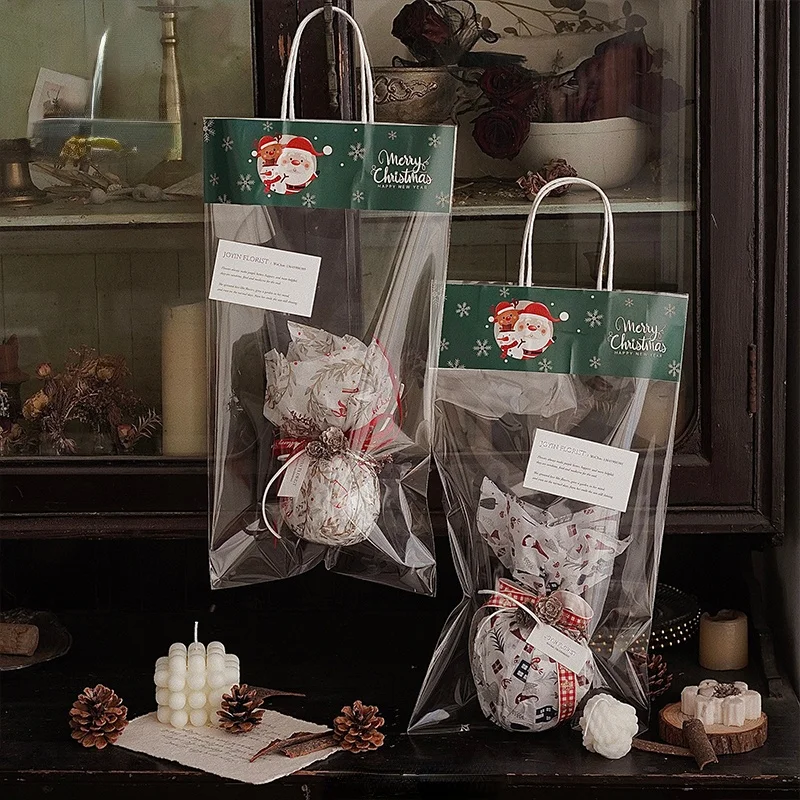 

Christmas Packaging Paper Flowers Boxes Romantic Packing Paper Box for Women Gift Basket Kraft Bags Gift Wrapping Paper