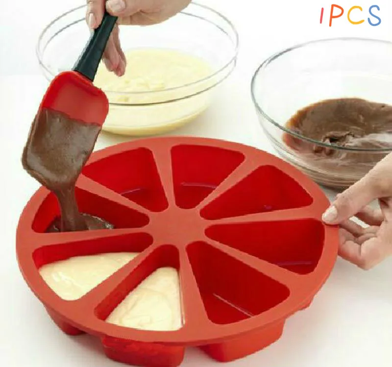 

Cake Mold, Soap Mold 10-Triangle Round Mold Silicone Mould For Candy Chocolate
