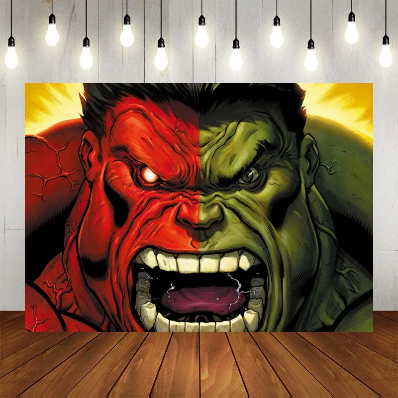 Фон для фотосъемвечерние с супергероями Халком ткань вечерние шения детского