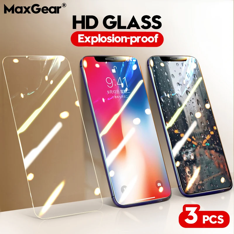 Защитное стекло закаленное для iPhone 11 Pro XS Max X XR 6S 6 7 8 Plus 5S SE 11Pro|Защитные стёкла и