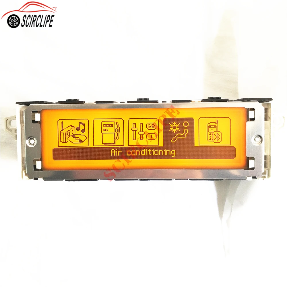 Автомобильный Желтый экран с поддержкой USB и Bluetooth 12 контактный дисплей для Peugeot 307