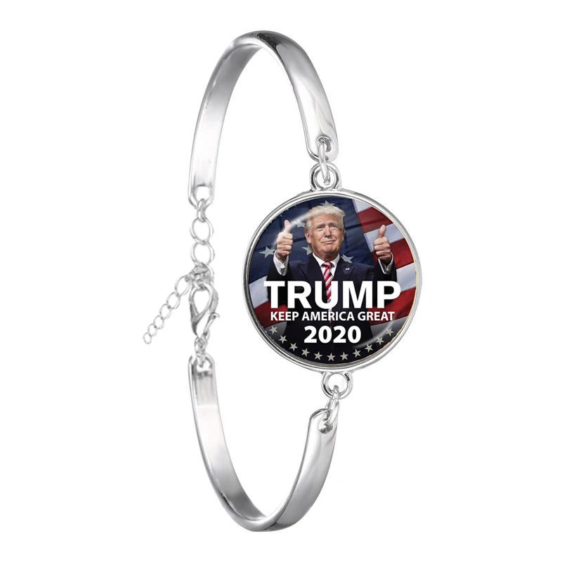 Коллекция Дональд Трамп 2020 года. Стеклянный браслет из кабошона с американским