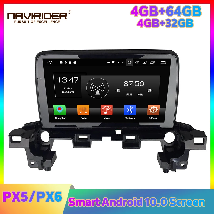 Автомагнитола PX5 PX6 2DIN стерео-проигрыватель Android для MAZDA CX-5 2017 Carplay мультимедиа