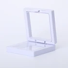 Прозрачная подарочная коробка для всех ювелирных изделий, ожерелье, кольцо, браслет, серьги, акриловая упаковка, дисплей, коробка 7,1 см * 7,1 см * 2,1 см