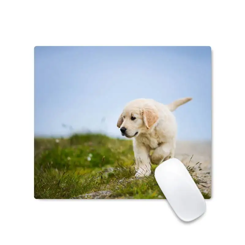 

Cute dog Locking Edge Mouse Pad Game Desk Table Protect Office Work Square Mouse Mat pad Non-slip Cushion