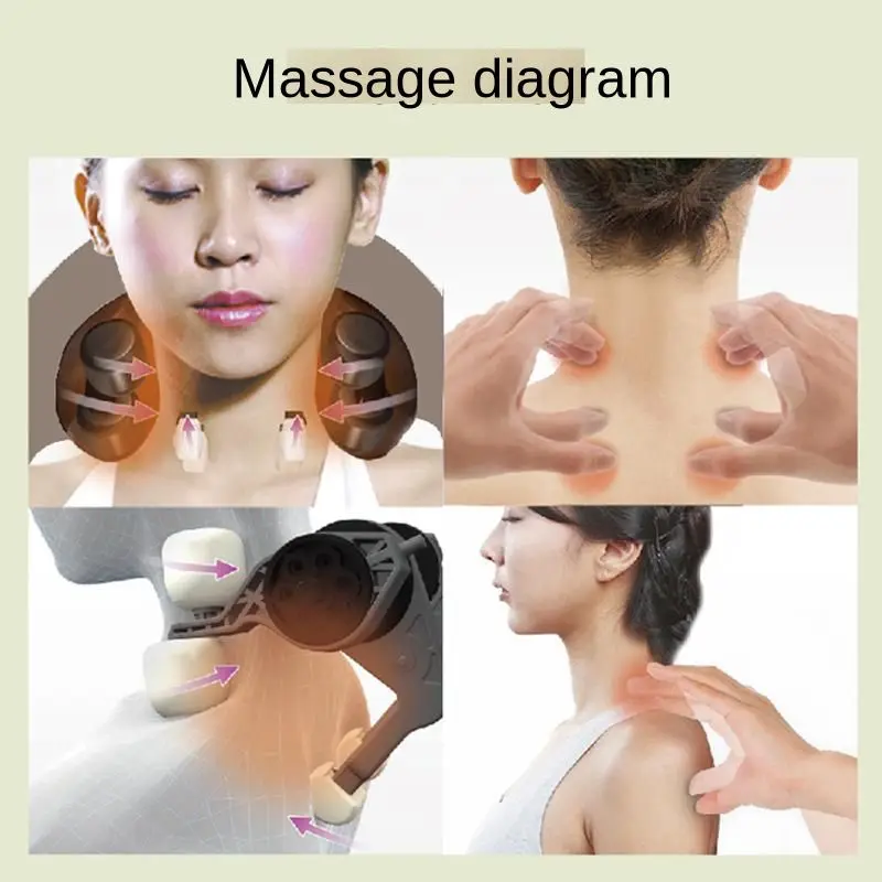Массажер для шеи разминающий инфракрасный массажер терапии шиацу моделирующий
