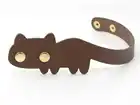 Японское стальное лезвие, штампованный стальной дырокол, форма для резки большого кота на запястье, деревянные штампы для резки кожи, ремесла для кожи, 180 мм
