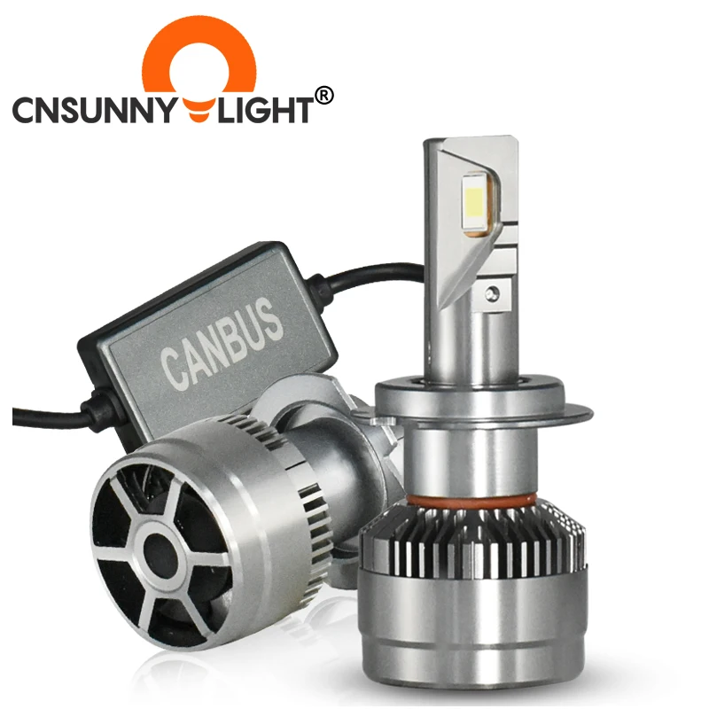 CNSUNNYLIGHT супер яркий 70 Вт/Пара светодиодный H7 H11 Автомобильные фары 9005 9006 H4 Hi/Lo Bi