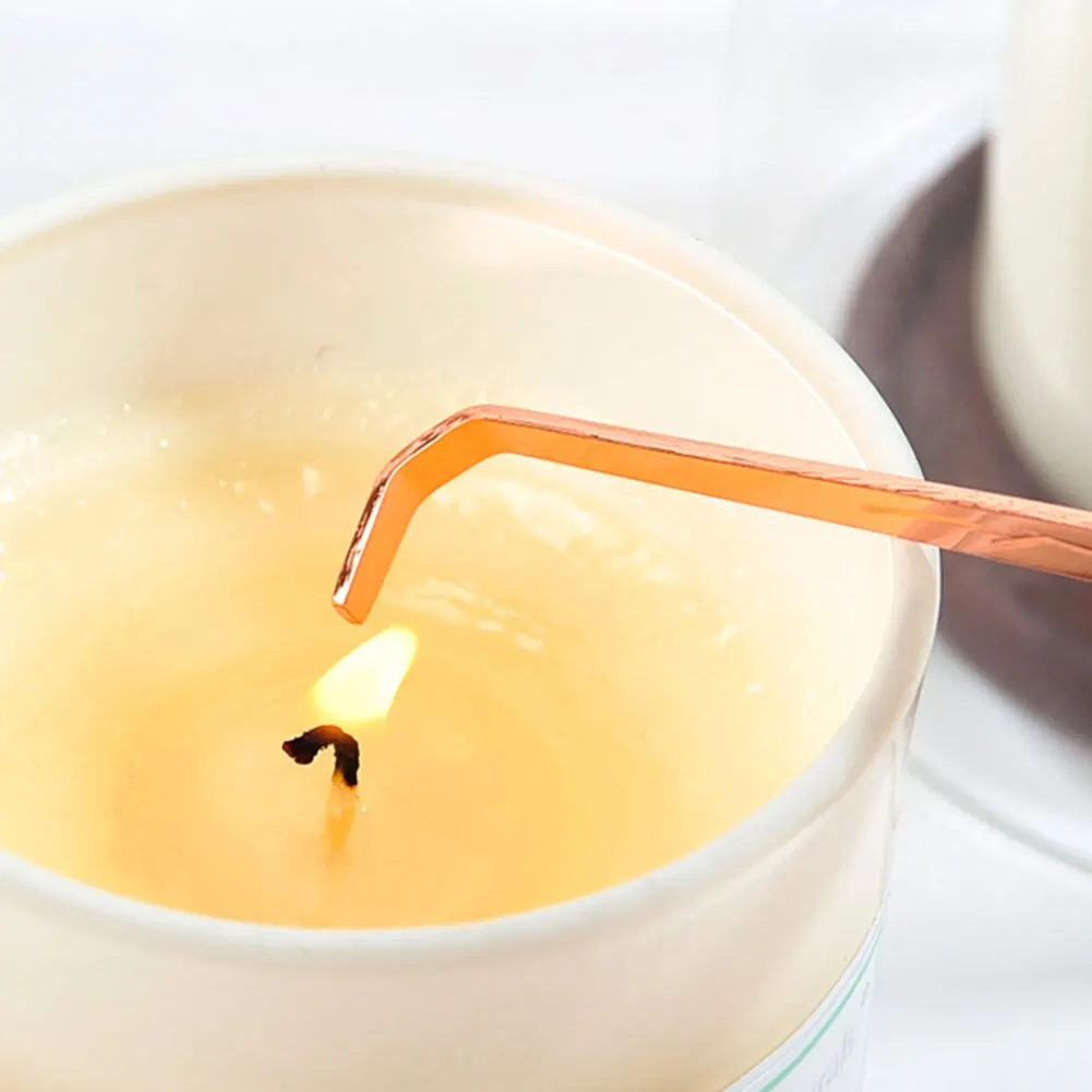 Нержавеющая сталь лампы в форме свечи триммер для фитилей масляная лампа