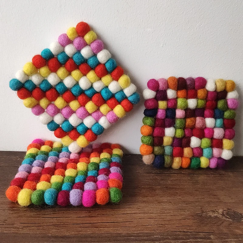 4 шт. фетровые подставки 10 см | Дом и сад