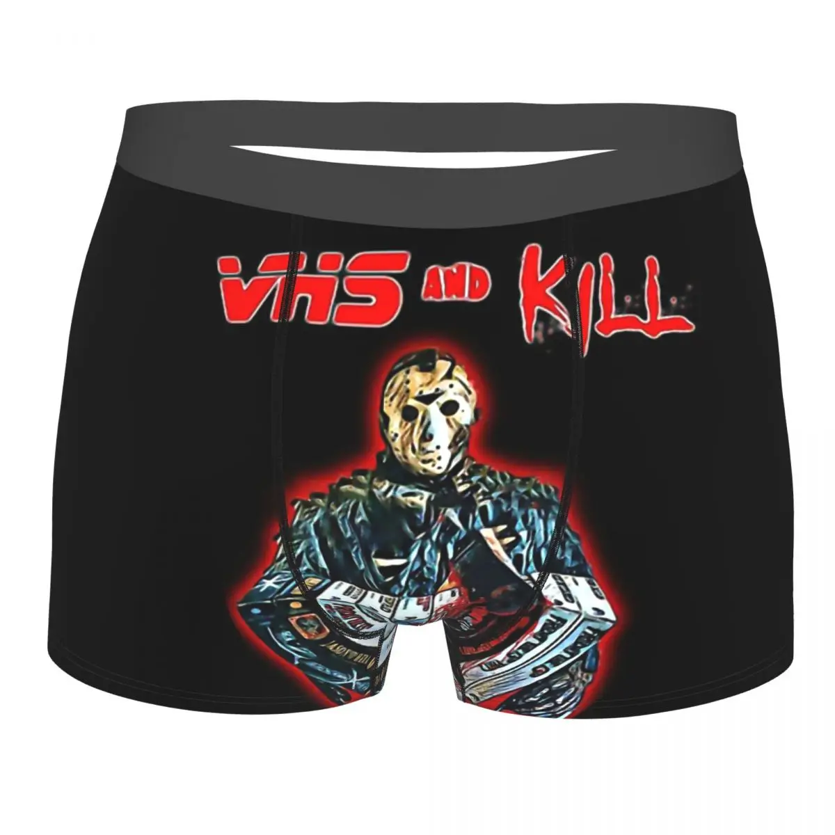 

Men's Panties VHS And Kill Jason Men Boxer Underwear Cotton for Male A Nightmare on Elm Street Large Size Lot Soft