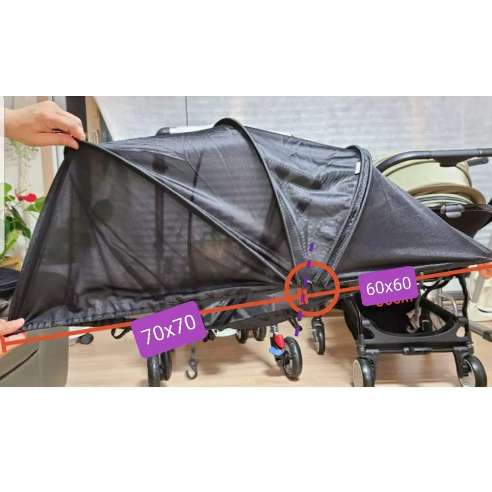

Universal Baby Stroller Pushchair Mosquito Insect Shield Net Infants Protection Mesh Cover Buggy Trolley Mosquito Net Accessory