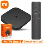 ТВ-приставка Xiaomi Mi TV Box S, 4K, Ultra HD, Android TV глобальная версия, HDR, 2 ГБ, 8 ГБ, Wi-Fi, Google Cast, Netflix, Smart Mi Box S, медиаплеер 9,0