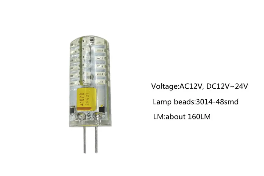 10 шт. AC12V G4 LED DC12V Красный g4 DC24v синий светодиод DC12v зеленый 3014-48smd ac12v DC24V красный AC12v