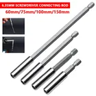 Наконечник отвертки с длинной ручкой и шестигранным хвостовиком, 6075100150 мм