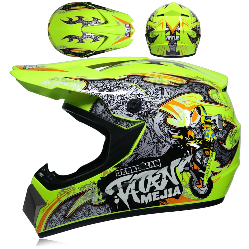 

Motorcycle Off Road dirt bike helmet Motocross racing Helmet Downhill mountain helmet Suitable for kid DOT