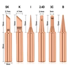 Медный наконечник для паяльника 56 шт.лот 900M-T, бессвинцовые сварочные наконечники для паяльника BGA, инструменты для паяльной станции