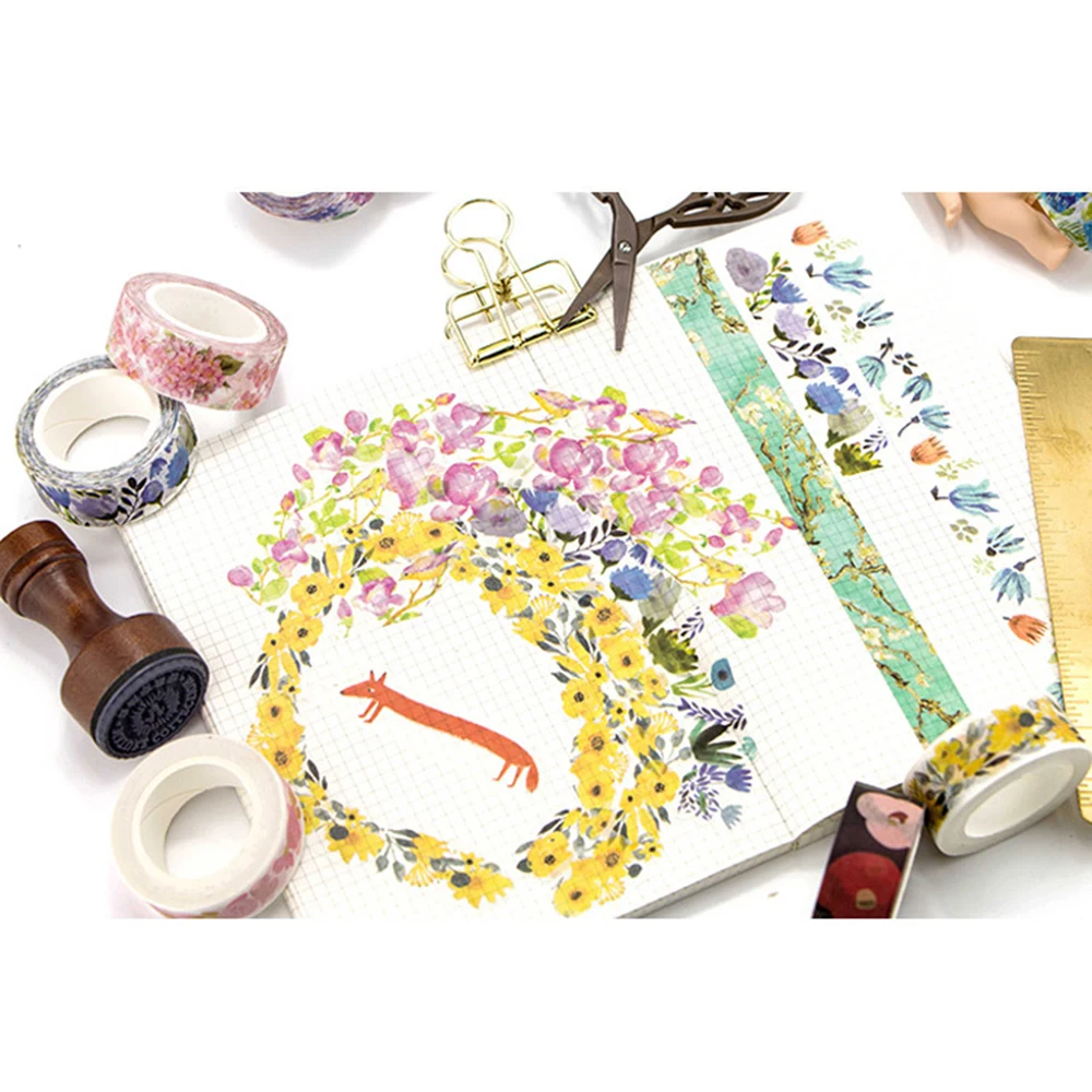 2020 новые садовые растения цветы Бумага васи лента суккулент вишня абрикос