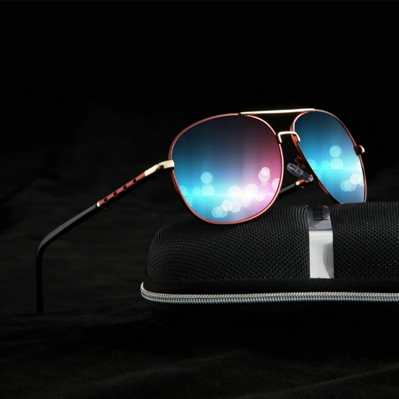 Солнцезащитные очки Мужские поляризационные зеркальные аксессуары для вождения