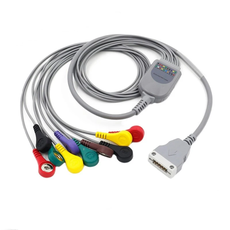 

Устройство записи ЭКГ Holter, кабель для пациента, 10 контактов, 10 выводов, оснастка 4,0, стандарт IEC для магнитолы