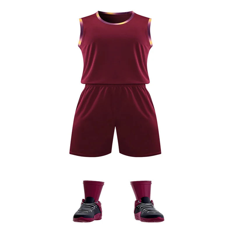 

Брендовая баскетбольная футболка, мужская модель, индивидуальный идентификатор, комплект для обучения колледжа, футболка для уличного спо...