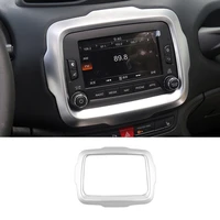 for jeep renegade 2015 2016 2017 2018 2019 car styling center console control navigation decorative cover frame auto accessories