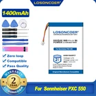 100% Оригинальный аккумулятор LOSONCOER AHB413645PCT 1400 мА  ч для Sennheiser PXC 550
