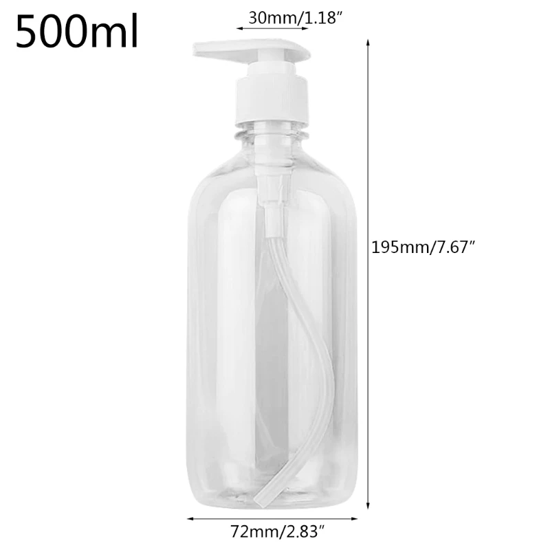 

3pcs 500MLPump Bottle Dispenser Empty Hand Sanitizer Lotion Shampoo Wash