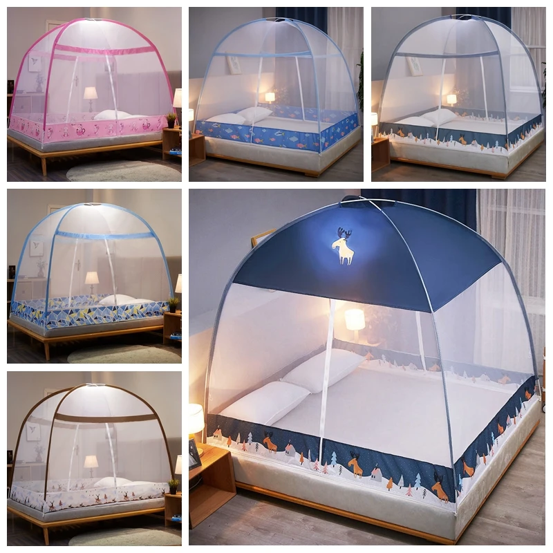 Москитная сетка двойная/Королевская/двуспальная Складная Простая кровать для