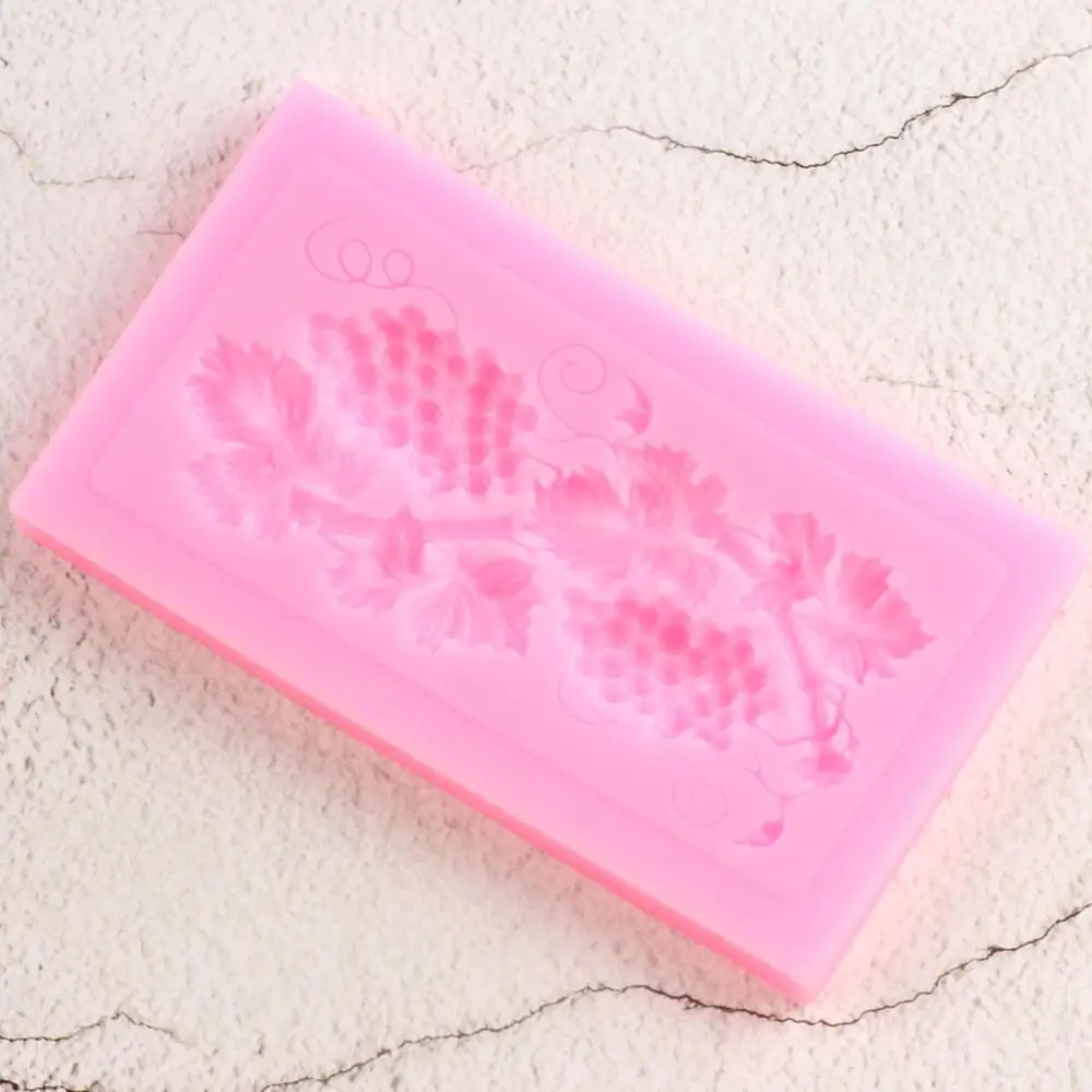 Sugarcraft Виноградная силиконовая форма листья виноград помадка капкейк Топпер