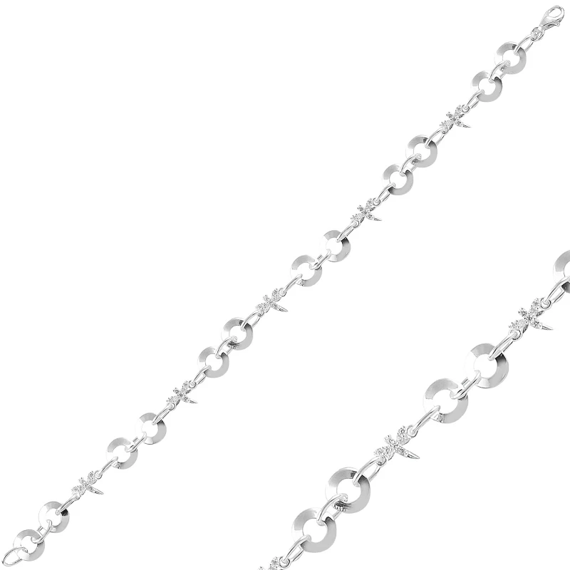 

Silverlina Silver Zircon Stone Bracelet