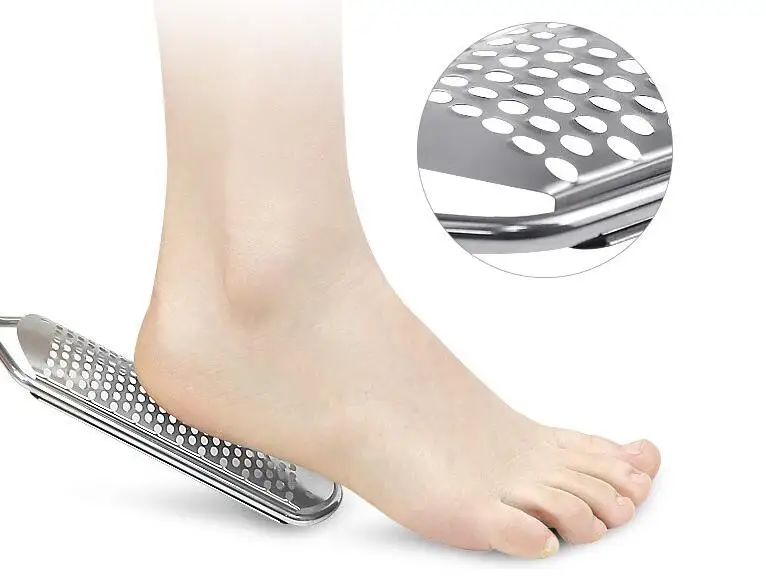 Очиститель для ног из нержавеющей стали резиновый инструмент педикюра удаления