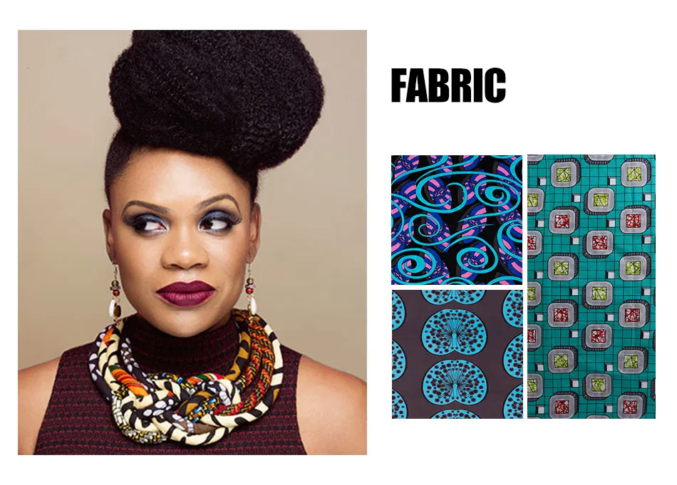 Модное ожерелье для женщин 2021 эффектная африканская ткань батик из анкарской