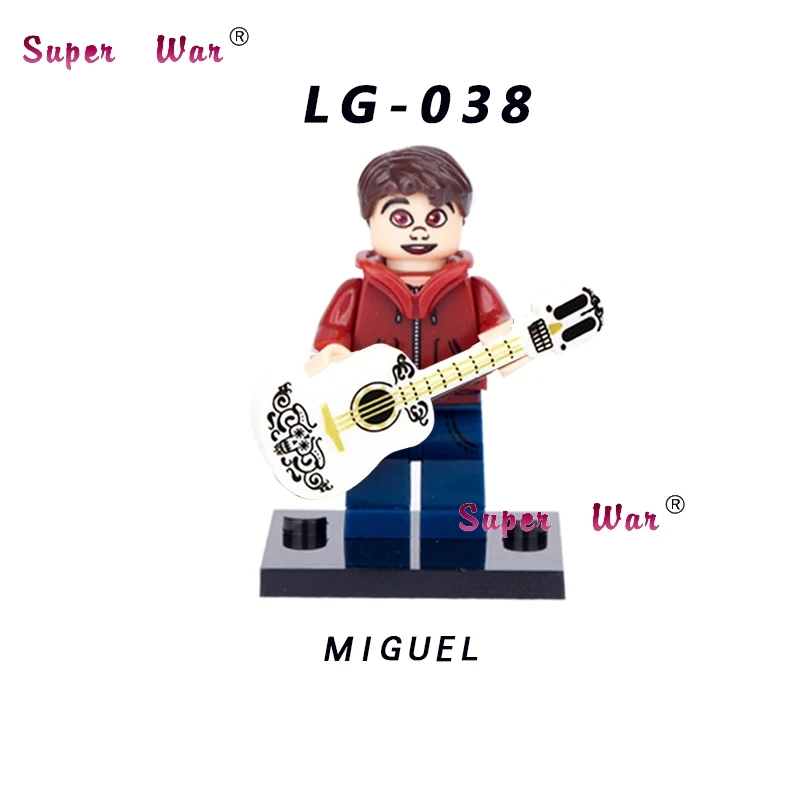 Один супер герой Мигель Гектор Ривера фильм Коко День мертвых праздник Скелет Череп строительные блоки игрушки для детей - Цвет: LG038