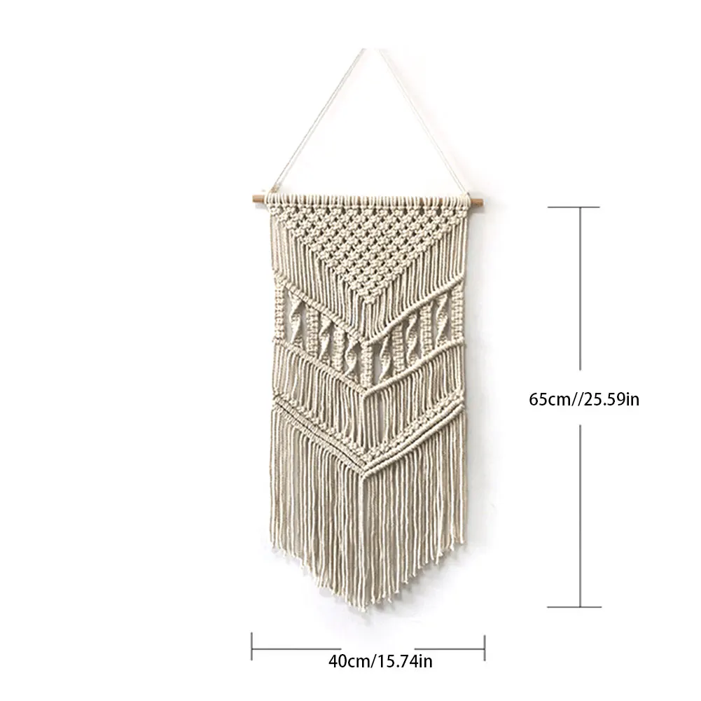 

Macrame Woven Wall Hanging Boho Chic Geometric Art Room Geometric Tapestry Art Beautiful Apartment Dorm Room Decoration