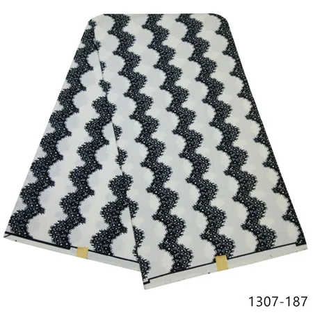 Latest Ankara Wax Fabric Guaranteed Real Wax 6yard/lot High Quality African Fabric Print For Sewing Dress 1307 - Цвет: 1307-187