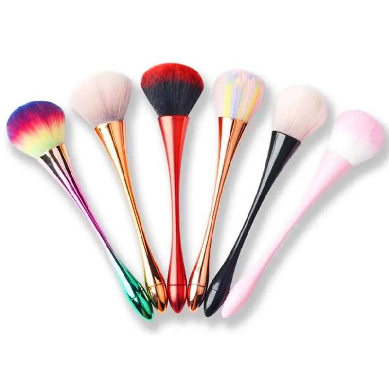 

6 Specifications Single Nail Cleaning Brush Gradient Color Soft Bristles UV Gel Nail Dust Cleaning Powder Makeup Remover Brush