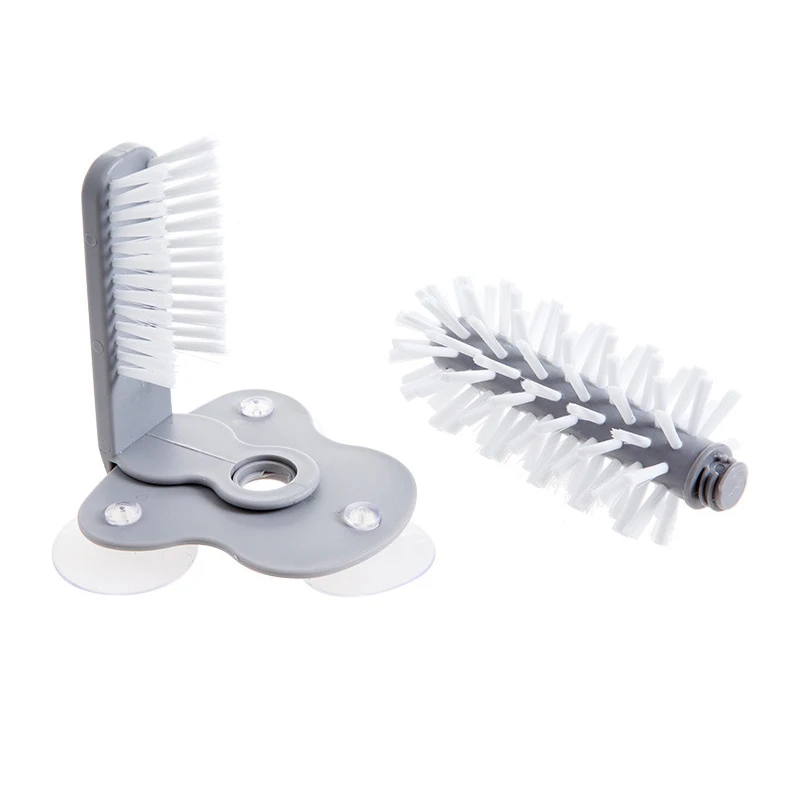 Скребок QDRR для стеклянной бутылочки с очистителем кухонные принадлежности 2 в 1