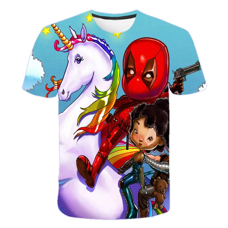 

2021 summer children's T-shirt 3D short-sleeved T-shirt casual wear 4-14t children's clothing comfortable fit