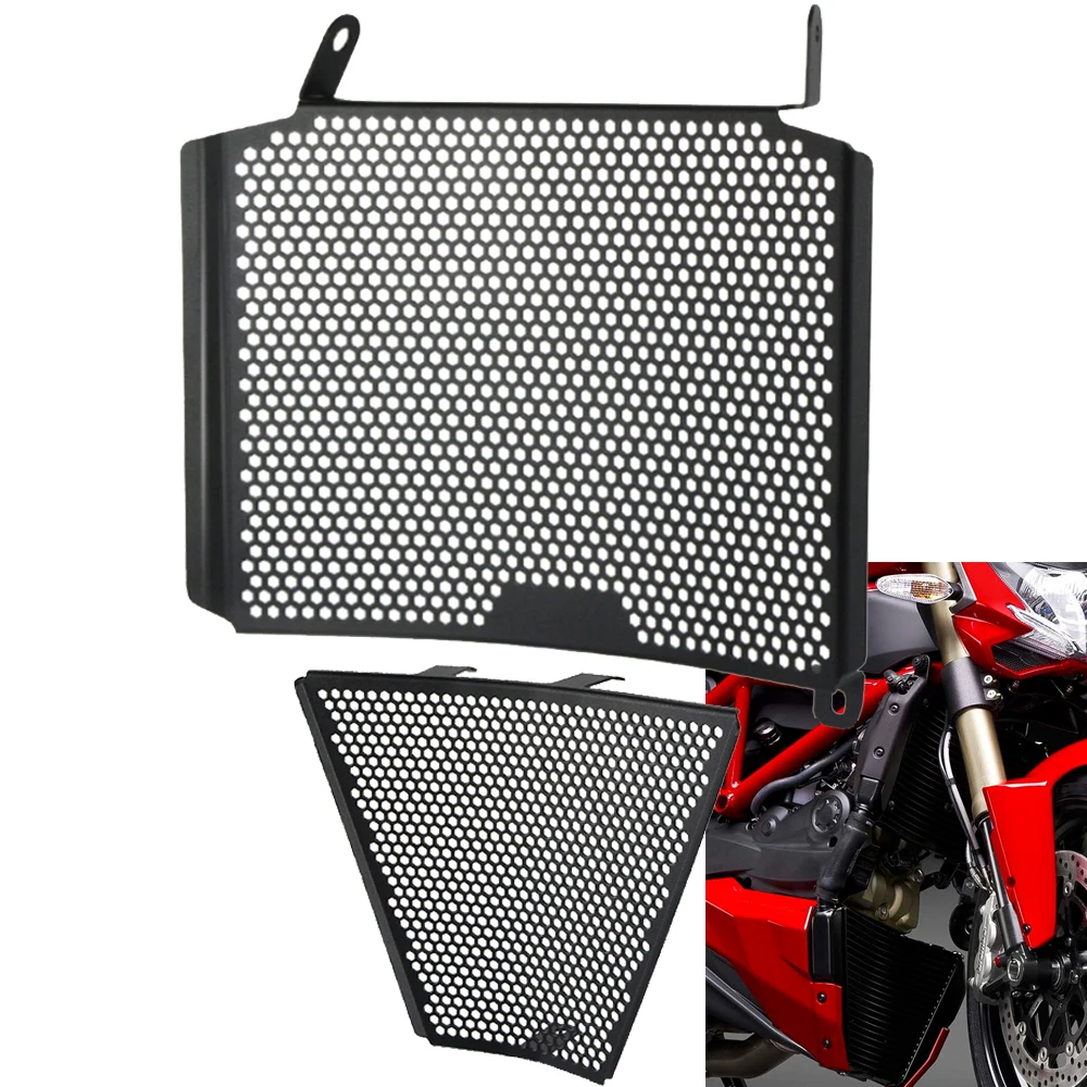 

For Ducati 848 1098 2009 2010 2011 2012 2013 2014 2015 2016 Upper and Lower Radiator Grille Guard Cover Motorcycle