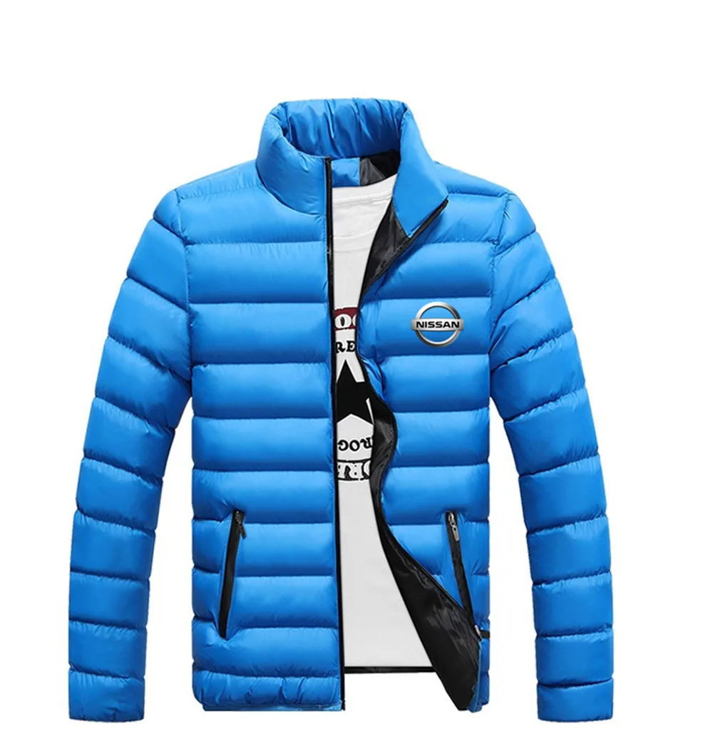 

NISSAN new men's thickened parker jacket winter casual jacket men's jacket sturdy stand-up collar men's windproof cotton jacket