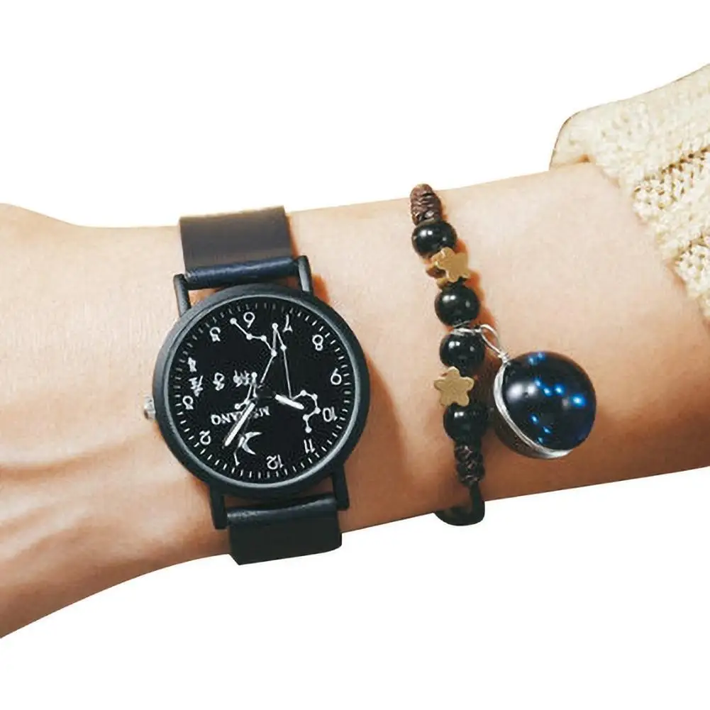 

Women/Men Wristwatches Stylish Luminous 12 Constellation Quartz Movement Wrist Watch Fashion Creative Bracelet Watches Gifts