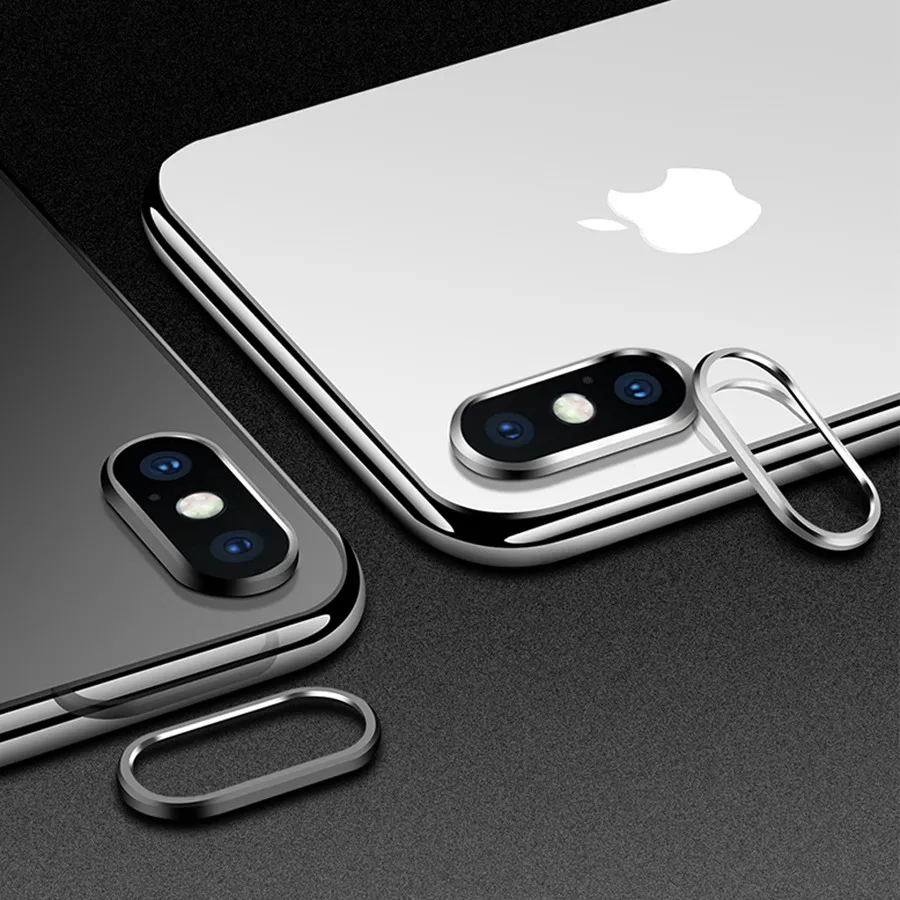 Защитное стекло для объектива камеры iPhone 7 8 6 6s Plus пленка + металлическое заднее