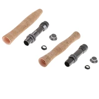 cork fly fishing rod handle grip with reel seat fishing rods cork handle kit for rod building or repair tool 170178mm