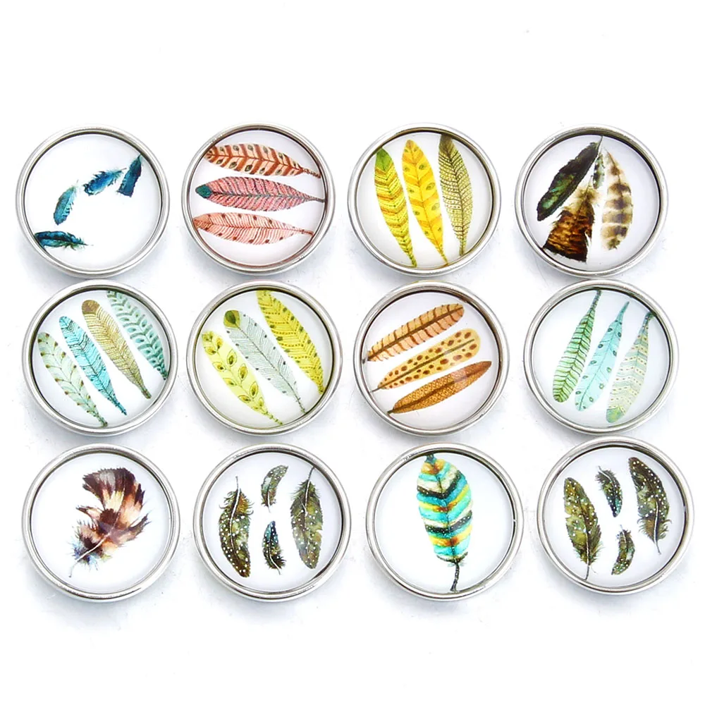 10 шт./лот новинка 18 мм ювелирное изделие смешанный узор с собачкой стеклянная