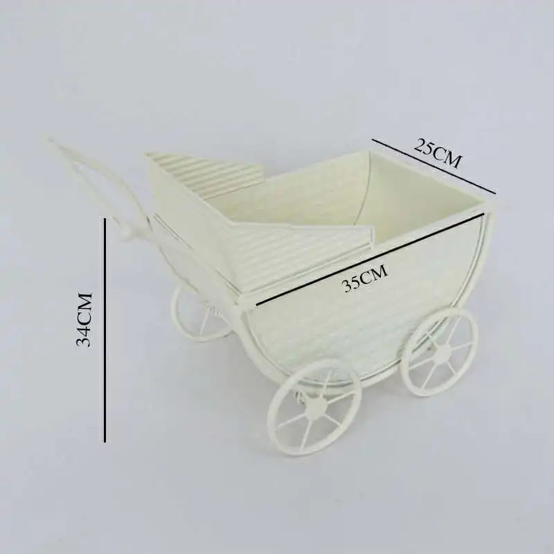 Newborn Vintage  Shopping Cart photography Props Vintage Metal wrought iron bed Baby Photo Shoot