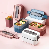 cncf double layers hot sale customize food bento lunch plastic containers box keep warm